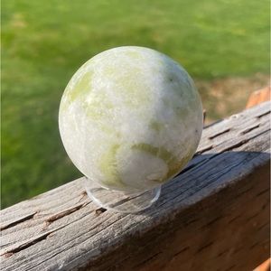 Small Lemon Jade Crystal Sphere
